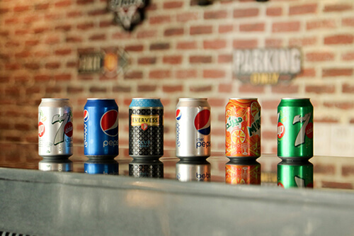 Pepsi, Diet Pepsi, 7up, Diet 7up, Mirinda